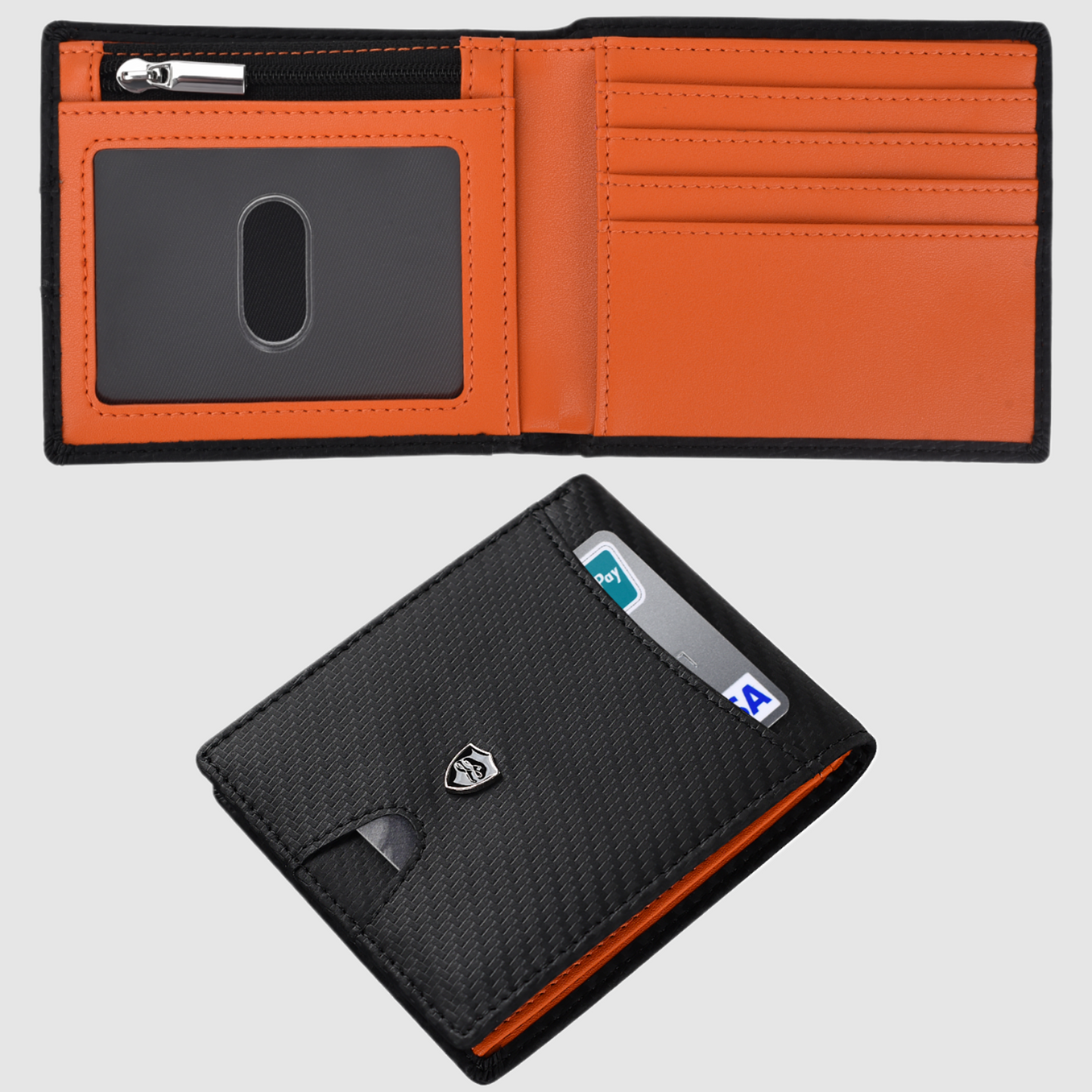 Bifold RFID Card Wallet Carbon Fibre