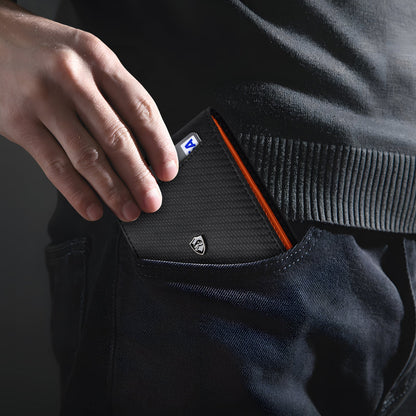 Bifold RFID Card Wallet Carbon Fibre