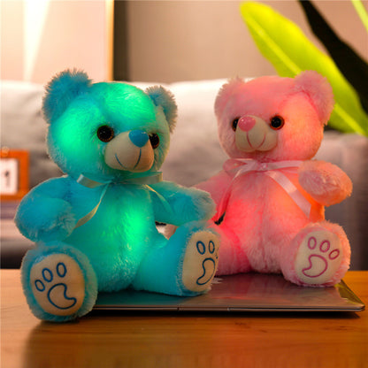 Luminous Sitting Ribbon Sleeping Doll Pillow Plush Pillow