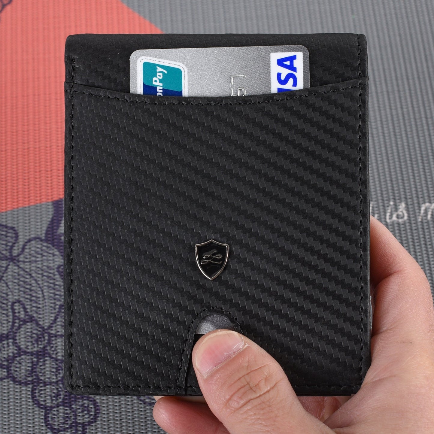 Bifold RFID Card Wallet Carbon Fibre