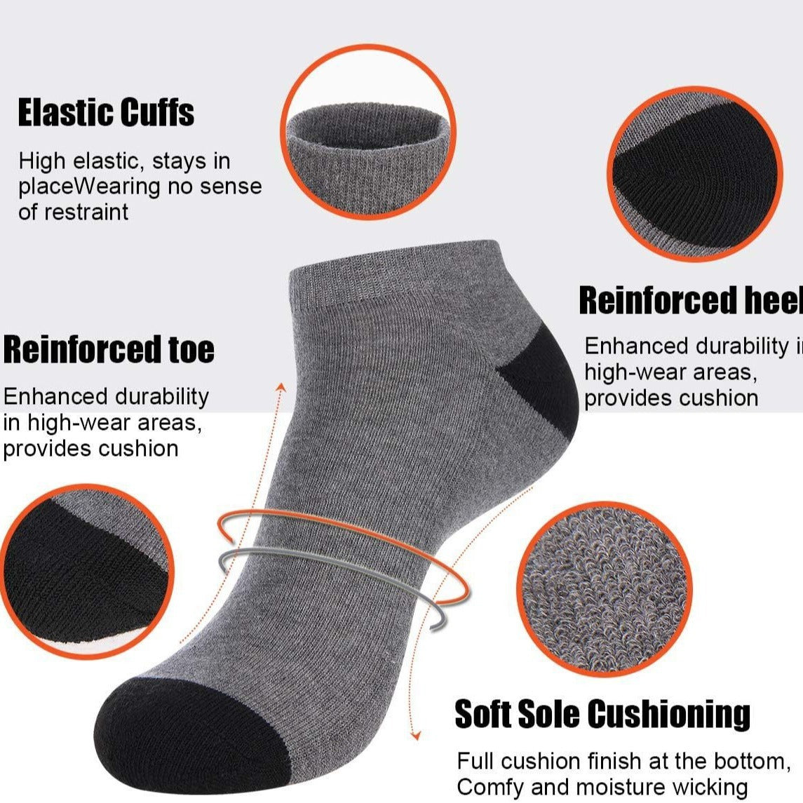 Low Cotton Ankle Socks Men's Summer Breathable