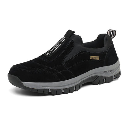 New Men's Leisure Walking Shoes- Hiking Shoes light large size solid color men's shoes