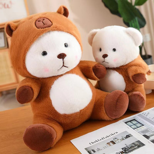 Cute Internet Celebrity Capybara Transformation Bear Plush Toy