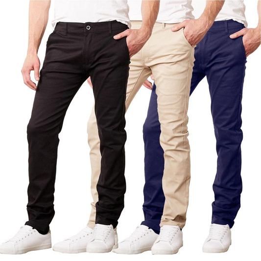 New Men's Casual Pants Slim Straight Long Pants men's pants trendy men's clothing