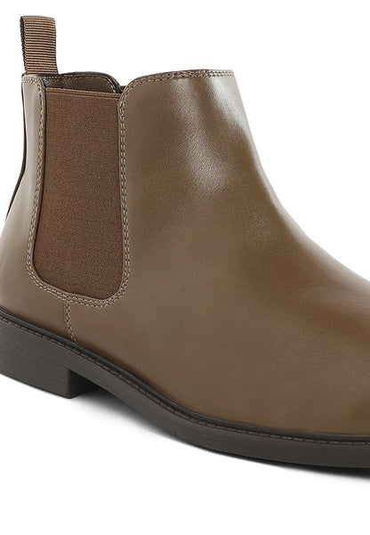 MEN"S DRESS BOOTS! Fraser Men's Faux Leather Boots