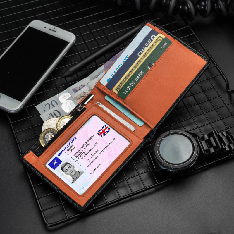 Bifold RFID Card Wallet Carbon Fibre