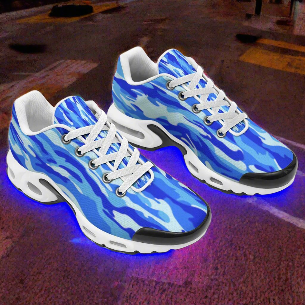 K&S Concepts BLUE CAMO Men's Air Cushion Sports Shoes