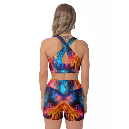 Women's Flames Sports Workout Set