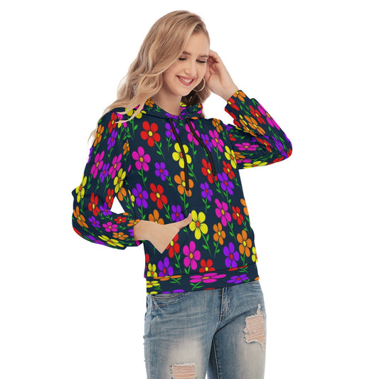 Women's Floral Design II Slim Pullover Hoodie