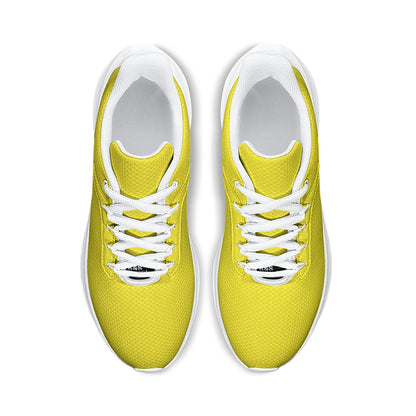 Athletic Shoes -Plain Yellow Women's Road Running Shoes -Running Casual Trainer Shoes