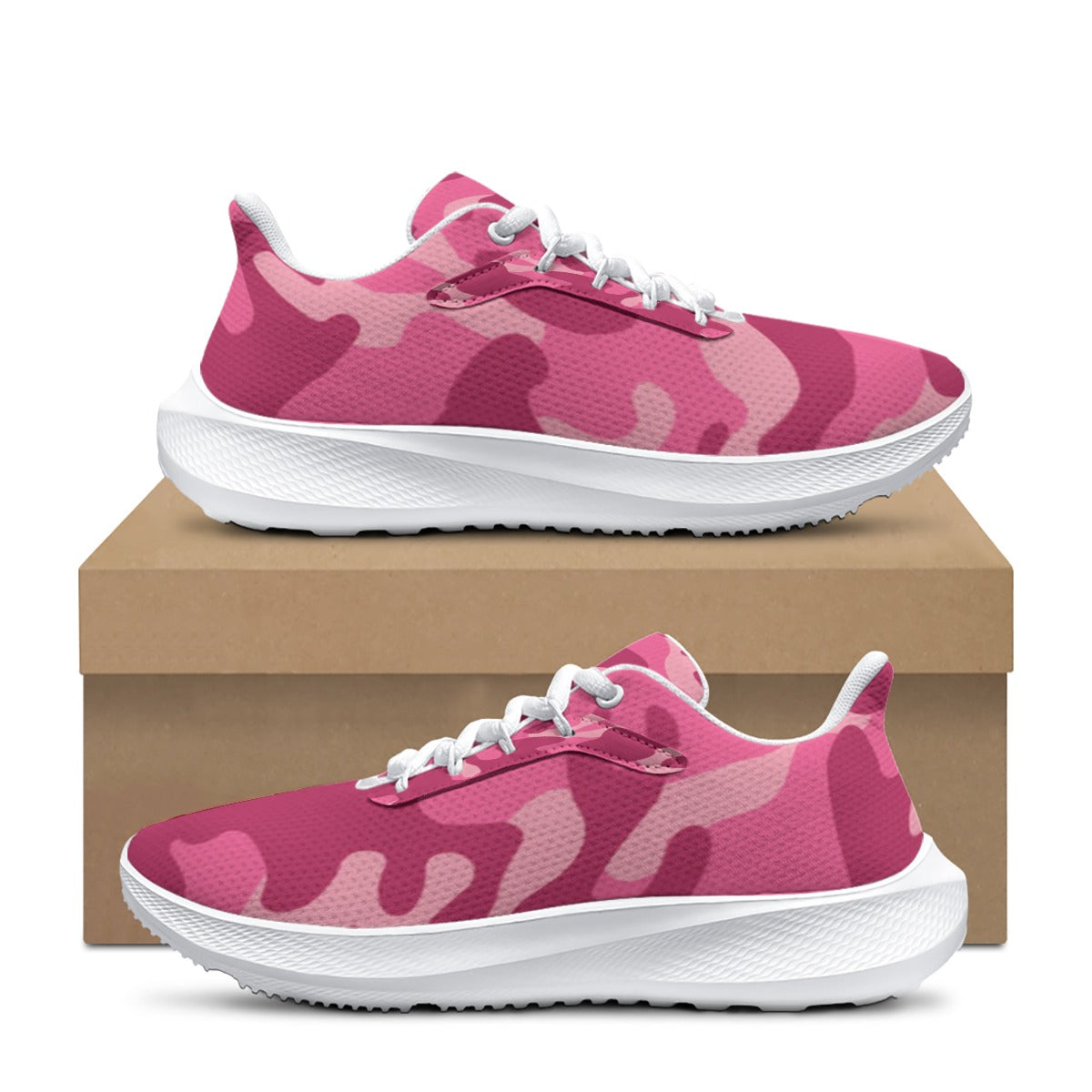 K&S Concepts Pink CAMO Women's Road Running Shoes