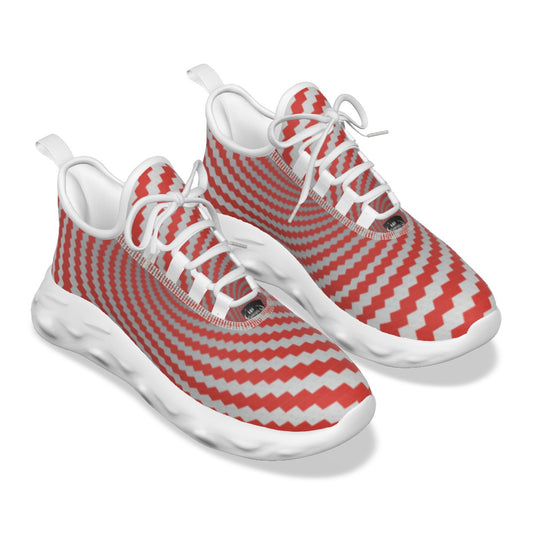 Men's  Red Spiral Light Sports Shoes