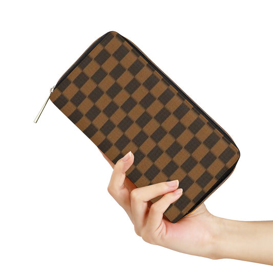 K & S Concepts Brown Checker Designer Mini Purse