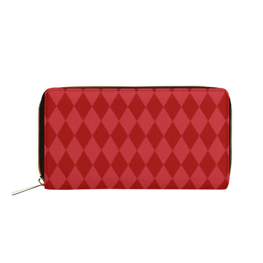 K & S Concepts Red Diamond Pattern Designer Mini Purse