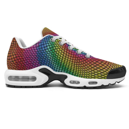 Exclusive Design -Men's Skyline Rainbow Shimmer Designer Casual Trainer Athletic Road Running Shoes