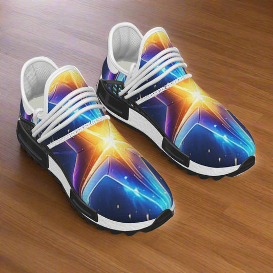 K & S Concepts HERO STAR Men's Mesh Casual Trainers Shoes Custom Design Limited Stars Edition - K & S Concepts Inc