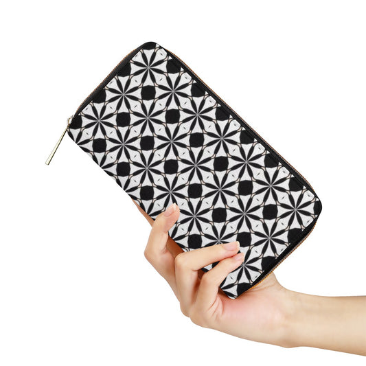 K & S Concepts Black & White Geometric Pattern Designer Mini Purse