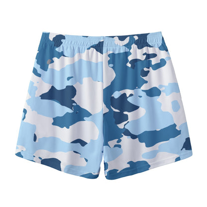 CAMO BLUE MEN'S SPORTS SHORTS - K & S Concepts Inc