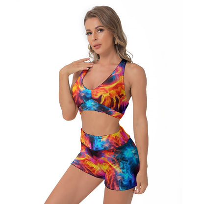 Women's Flames Sports Workout Set