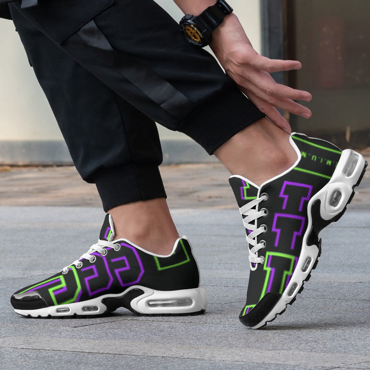 Men's Neon Ref Air Cushion Sports Shoes