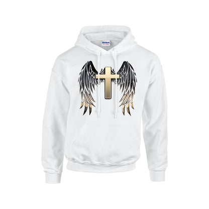 Gold Cross with WIngs Faith Hoodie For The USA - UNISEX