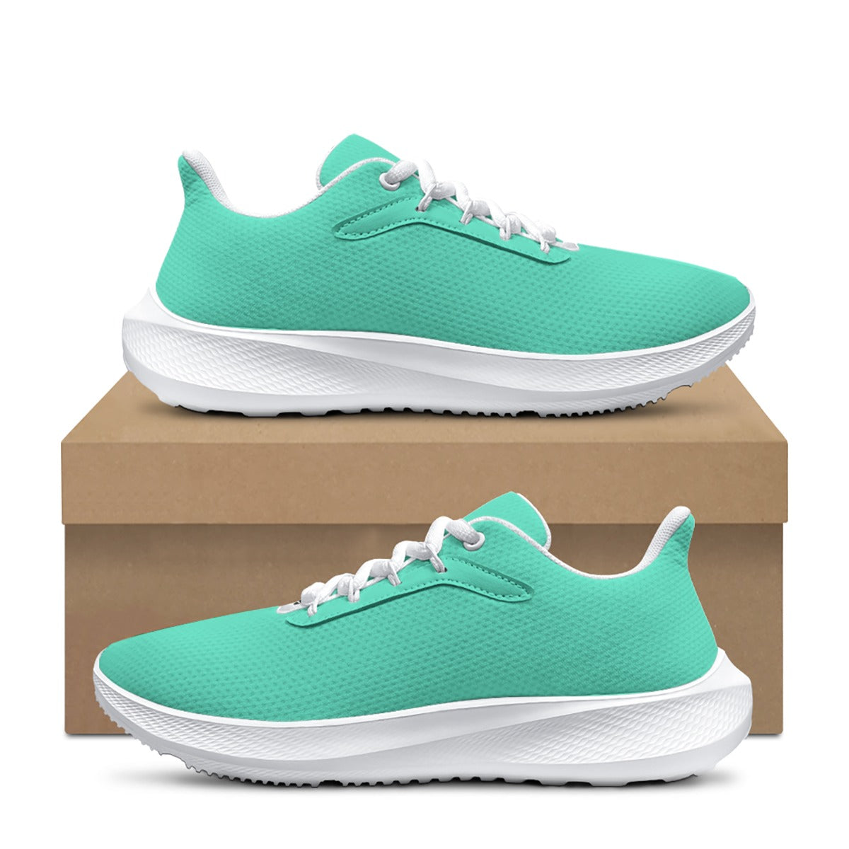 Athletic Shoes -Plain Teal Women's Road Running Shoes -Running Casual Trainer Shoes