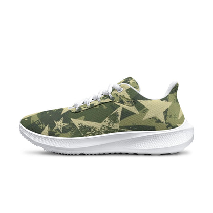 Star Camo Green Design -Women's Road Running Shoes Athletic Casual Shoes