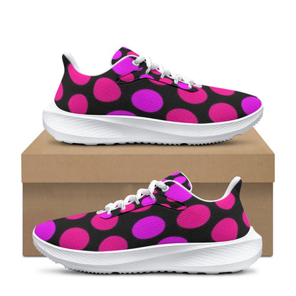 Women's HOT PINK LADY BUG DESIGN Road Running Shoes