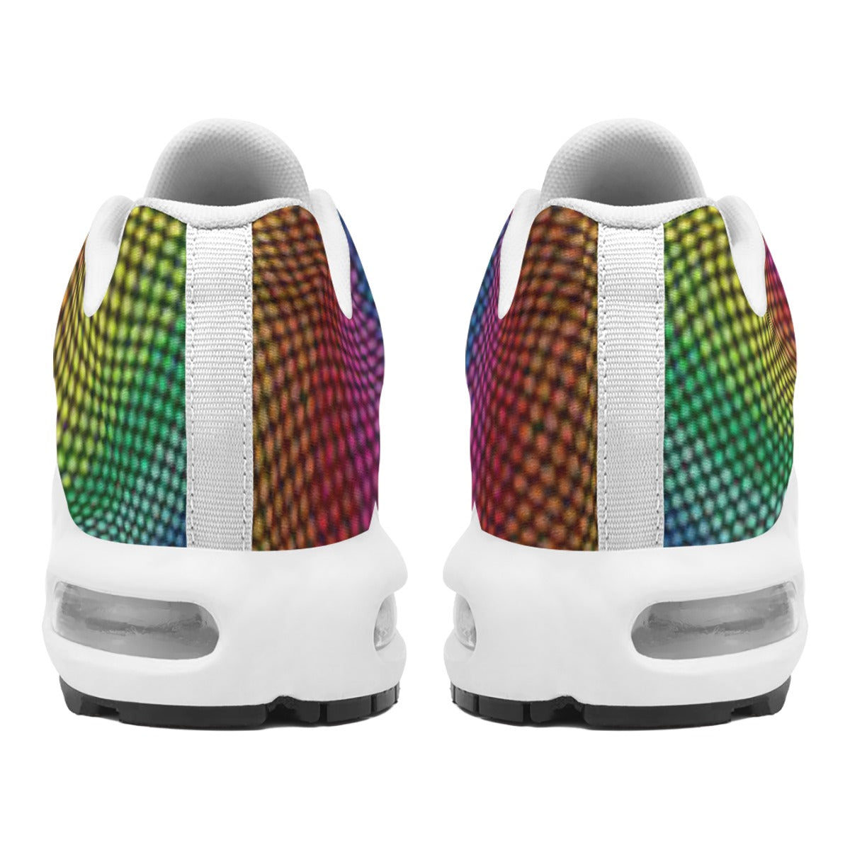 Exclusive Design -Men's Skyline Rainbow Shimmer Designer Casual Trainer Athletic Road Running Shoes