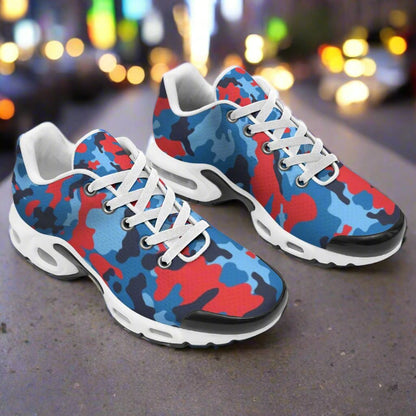 K&S Concepts RED & BLUE CAMO Men's Air Cushion Sports Shoes