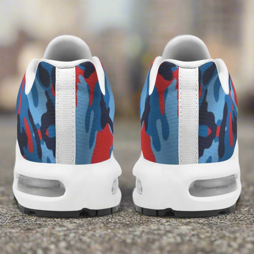 K&S Concepts RED & BLUE CAMO Men's Air Cushion Sports Shoes