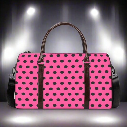 K&S Concepts Pink Lady Bug Designer Travel Duffle Bag