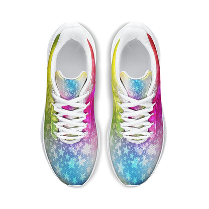 K& S Concepts Sparkle Stars Women's Custom Designed Road Running Shoes Limited Stars Edition - K & S Concepts Inc