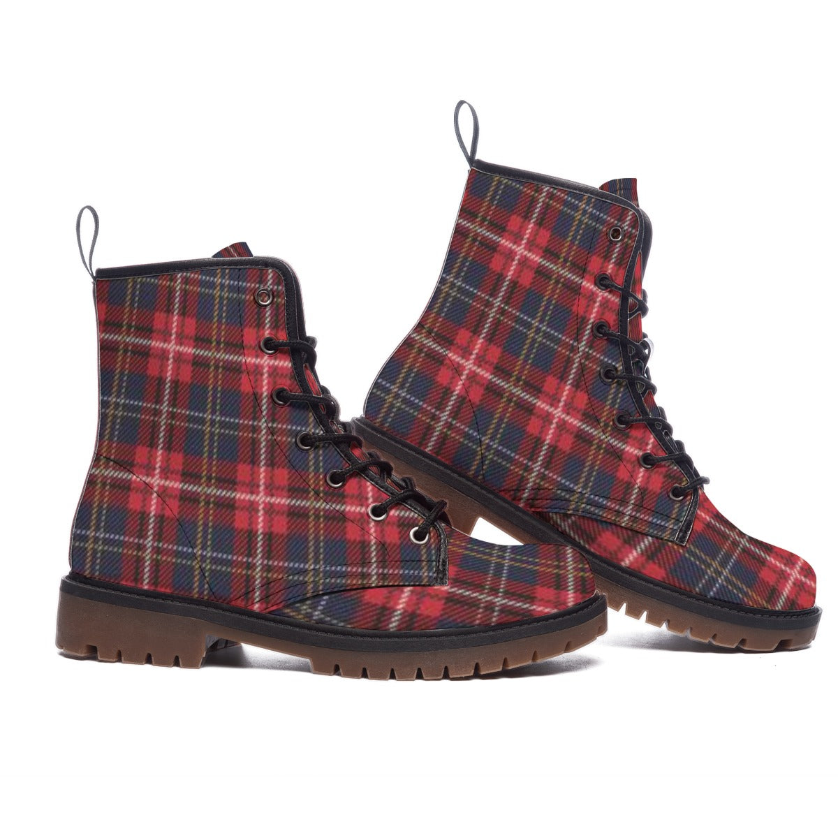 NEW EXCLUSIVE DESIGN!  HOT DEAL! SALE!  Women's Red Line Plaid Cabin Design Short Boots