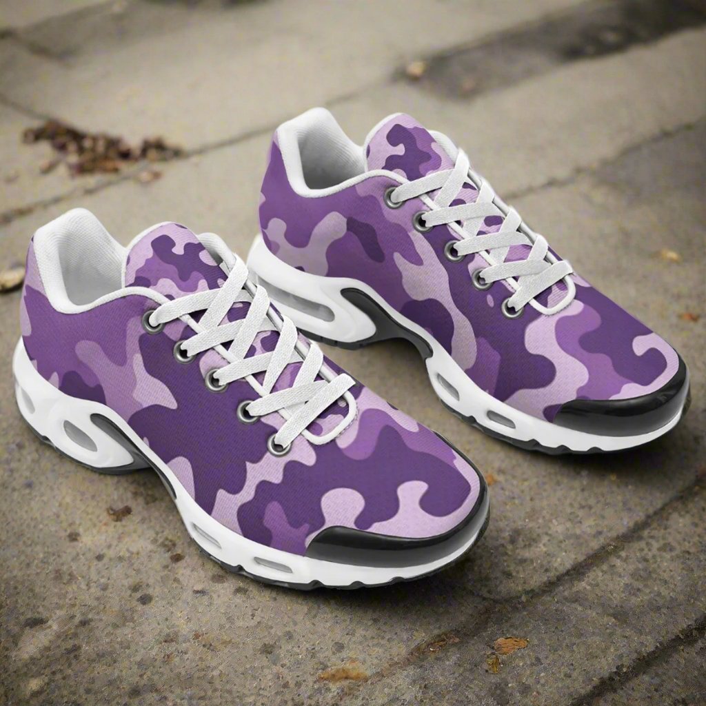 K&S Concepts Purple CAMO Men's Air Cushion Sports Shoes