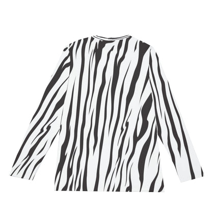 Men's Zebra Print Long Sleeve T-Shirt |  Cotton