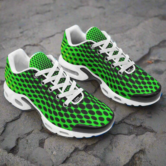 NEW HOT DEAL! Exclusive Design! Men's Neon Green Dot Air Cushion Sports Shoes