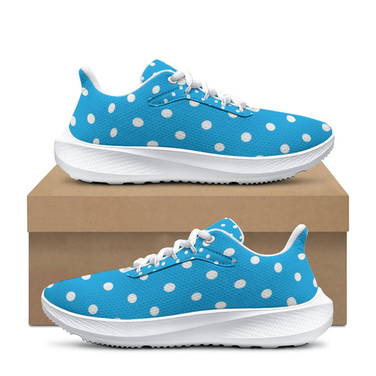 Women's Baby Blue & Polka Dot Road Running Shoes