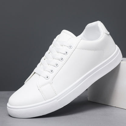 Men's Little white shoes men's fashionable board shoes trend versatile casual men's plus size soft leather shoes