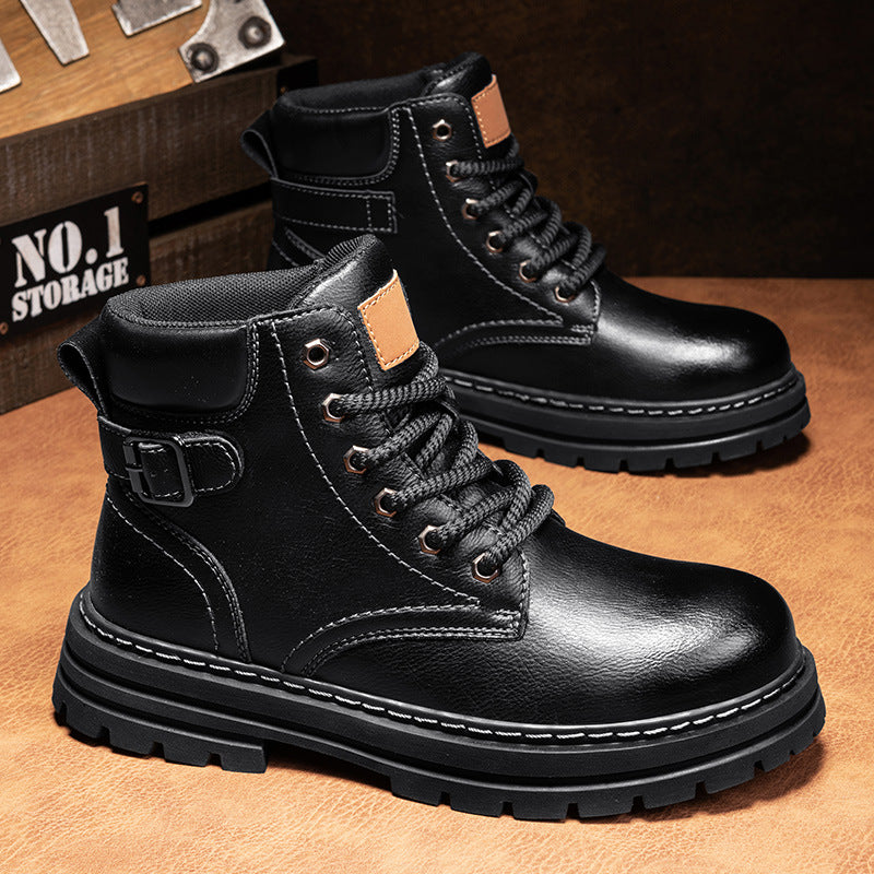 Men's Mr Boots autumn and winter retro high top men's workwear boots