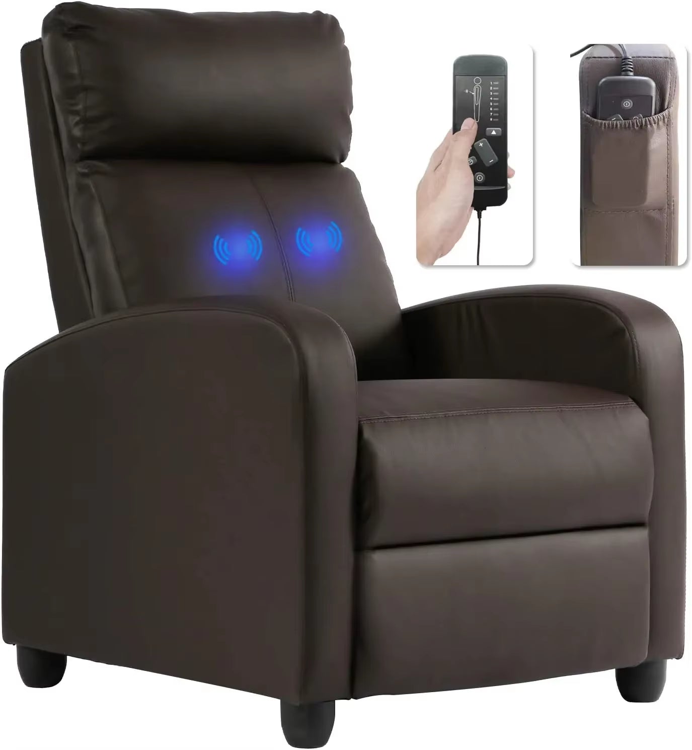 Chair for Living Room Massage Recliner Sofa Reading Chair Winback Single Sofa Home Theater Seating