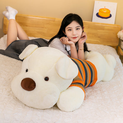 Sweater Sitting Dog Plush Body Pillow