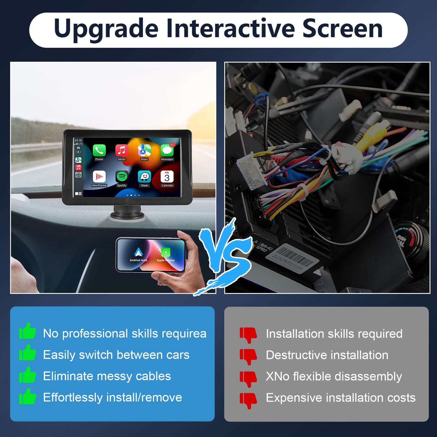 Car Navigation Monitor -Handsfree CarPlay