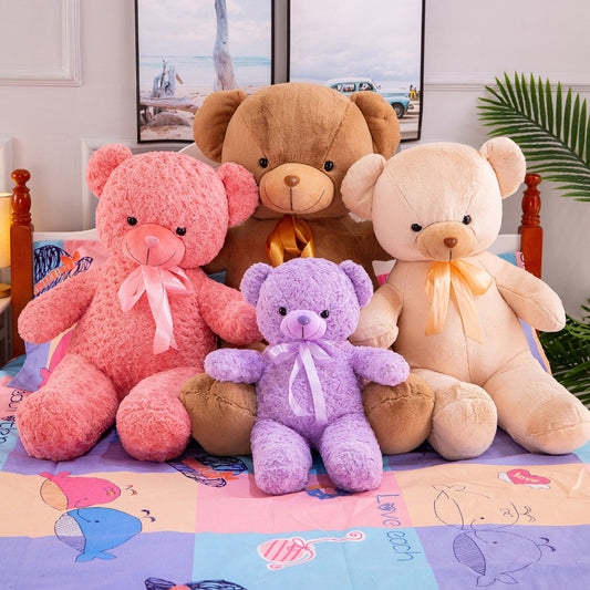 New Cute Cuddly Cozy Bow Tie Teddy Bear Plush Pillow Valentines Day Gifts