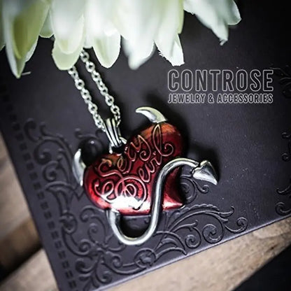 Sexy Devil Heart Necklace