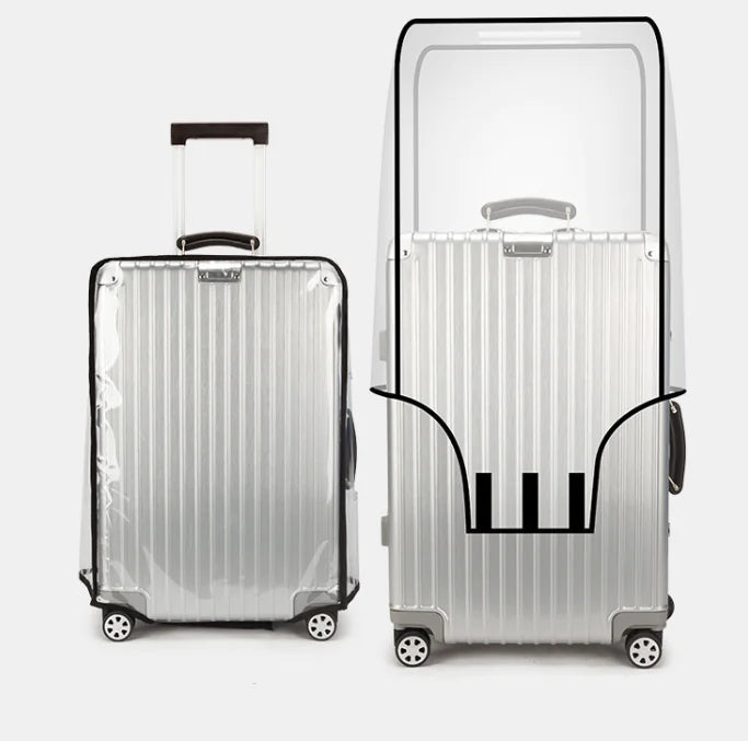 Travel Bag - Luggage -  Transparent PVC Trolley Case