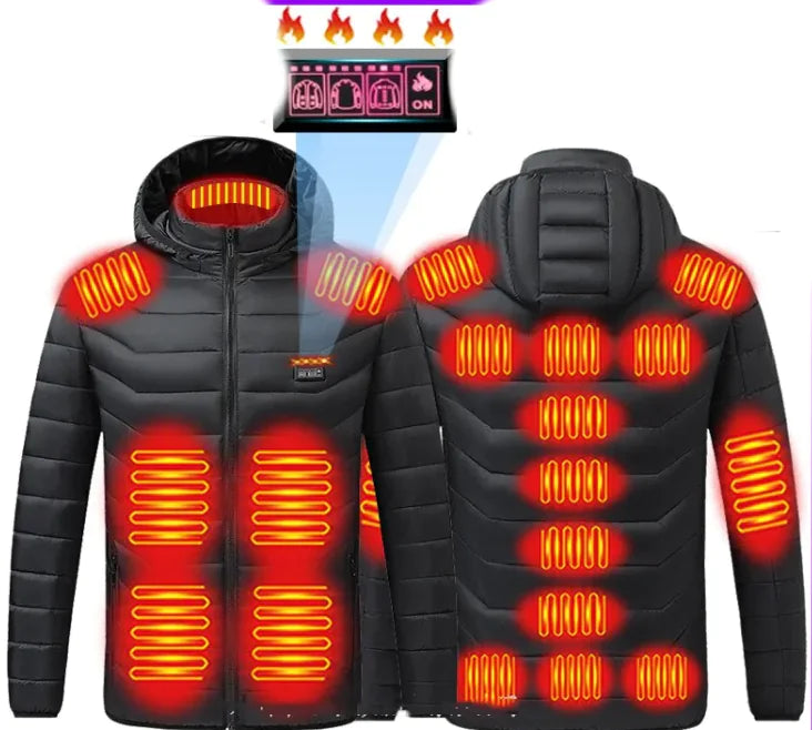 Unisex Full-Body Heated USB Charging Jacket