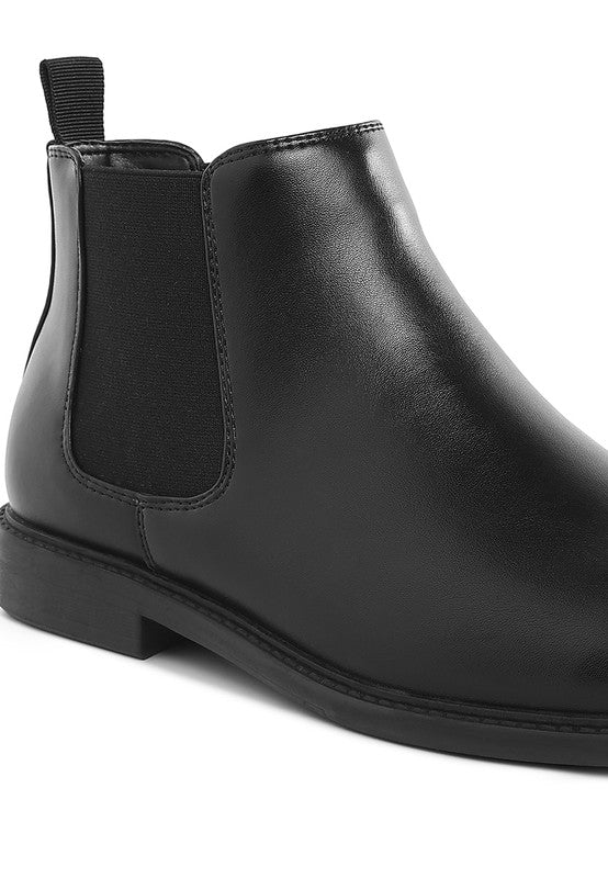 MEN"S DRESS BOOTS! Fraser Men's Faux Leather Boots