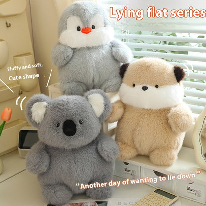 Lying Flat Series Chubby Pig Doll Plush Toy