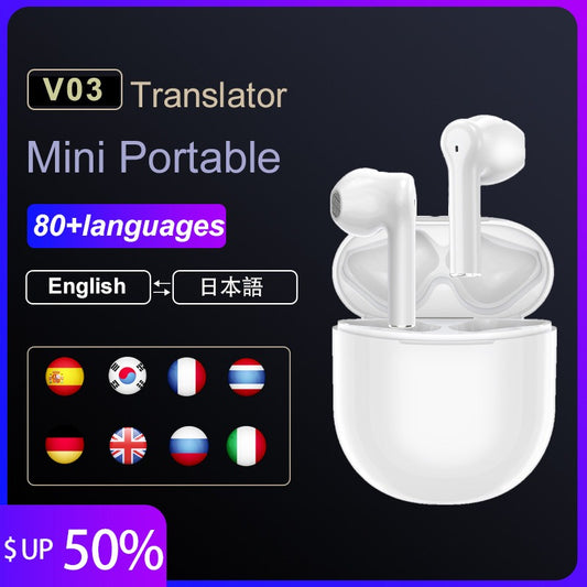 TRANSLATOR New Bluetooth Headset Translator Translation Headset Simultaneous Translation Of Multi National Languages